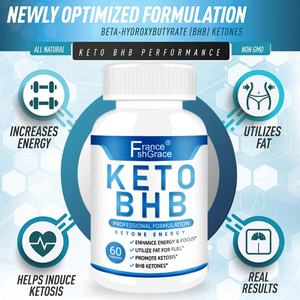 Nuevo Suplemento de Extracto de Keto BHB, Apoya la Mejora del Metabolismo para Mujeres y Hombres, 60 Cápsulas de Keto BHB - Product Image 4