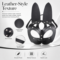 Masque d'Halloween en cuir en gros pour femmes, jouets sexuels SM, vente directe d'usine, bandeaux pour les yeux, masques de fête masquée, équipement fétichiste pour adultes