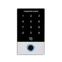 Controlador de Acceso Independiente con Huella Dactilar y RFID, Lector de Tarjetas, Sistema de Seguridad para Puertas, Controlador RFID EM de 125KHZ