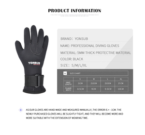 Yonsub 5mm de neopreno de buceo guantes cinco dedos - Product Image 6