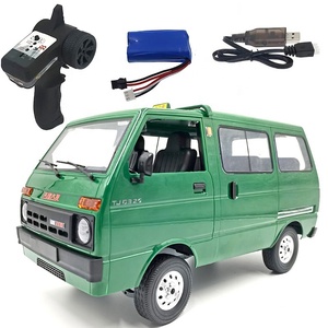 <span class=keywords><strong>Voiture</strong></span> télécommandée WPL D42 1/10 2WD à moteur central, propulsion arrière, mini-éclairage LED, escalade, radiocommande, Hijet RC Taxi pour les amateurs de modèles réduits - Product Image 1