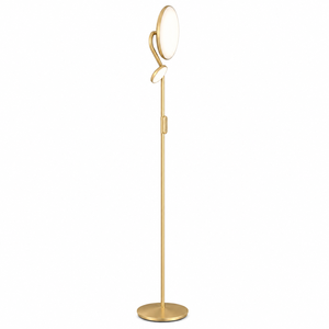 Modern LED Floor Lamp Brushed Metal Standing <b>Light</b> with Dual <b>Light</b> Head Adjustable Reading Lamp for Bedroom Living Room Hotel - Product Image 2