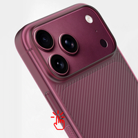 Coque texturée sergé pour iPhone 18 17 16 Pro Max, ultra-fine 0,3 mm, finition mate, antidérapante, agréable au toucher, sensation peau.