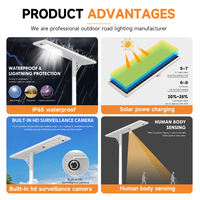 Parking extérieur de haute qualité étanche Ip65 60w 120w 180w 240w 300w 360w intégré tout en un lampadaire solaire LED