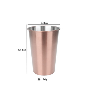 Tasse en acier inoxydable à paroi unique de 12oz/16oz avec impression de Logo personnalisée, tasse en acier inoxydable de Promotion - Product Image 6