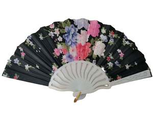 Abanico de Mano Personalizado de Tela Satén de 23 cm con Mango de Plástico Blanco para Actividades Promocionales de Año Nuevo y Pascua - Product Image 5