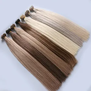 Fangcun Prebonded flat tip hair extensions factory good quality european hair flat tip extensions