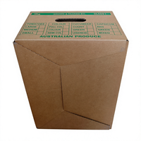 Emballage en carton ondulé pour légumes et fruits, prix de gros personnalisé, boîtes d'emballage avec trou de transport, doublure en éponge, dossiers