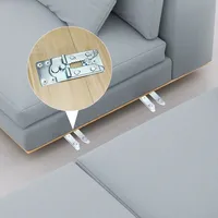 Connecteur de canapé sectionnel Jiashida, charnières à clipser en fer pour meubles de chambre, cuisine, salle à manger, salle de bain