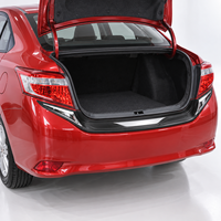 Protection de pare-chocs arrière en ABS de haute qualité PONYAN pour Toyota Vios 2013-ON avec garniture chromée pour coffre arrière