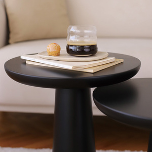 Vendita calda moderno Set di 2 di alta qualità nero tavolino da caffè mobili su misura in legno tavolino da caffè per soggiorno - Product Image 6