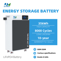 Batterie industrielle JM Factory en gros 51.2V 600Ah 684Ah LiFePO4 30kWh 35kWh, pack de batteries BESS monté au sol pour le stockage d'énergie solaire
