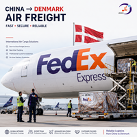 Agent de transport de fret de Shenzhen, transitaire aérien DDP vers le Danemark, service logistique porte-à-porte, Top 10 des transitaires Alibaba