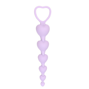 6 perline Anal Plug cuore grandi palline anali in Silicone giocattoli a forma di ano G-Spot stimolanti le spine per adulti giocattoli sessuali coppia di donne <span class=keywords><strong>Sexy</strong></span> - Product Image 6