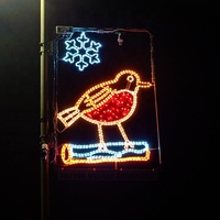 Lumières de Noël et du Nouvel An personnalisées en forme de flocon de neige 2D, motif étoile, avec poteau lumineux, indice de protection IP65, pour l'extérieur, les fêtes, les mariages