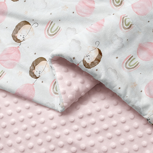 لحاف أطفال بنقشة النمر الوردي، ثلاثي الطبقات، فائق النعومة، محبوك، 100% بوليستر، سطح منك، نسيج فقاعي، للاستخدام في جميع الفصول - Product Image 2
