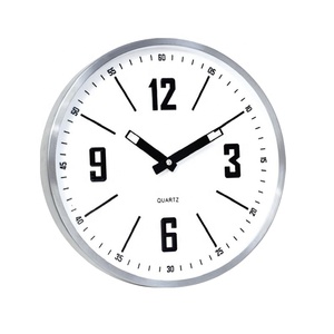 Đồng Hồ Treo Tường Kim Loại Số Chạm Nổi 3D Thiết Kế Đơn Giản Thời Trang 12Inch Đồng Hồ Kim Loại Màu Đen Không Có Kim Loại Cũ Với Số Lượng Lớn - Product Image 2