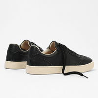 Chaussures de skate personnalisées Hambo 38-44, mode, lacets, blanc et noir, cuir véritable, chaussures de skate décontractées pour hommes et femmes