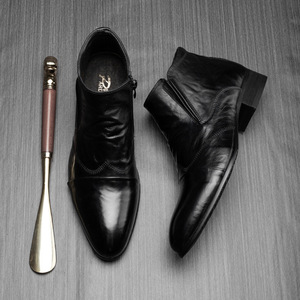 รองเท้าบูทข้อเท้าสไตล์เรโทรสำหรับผู้ชายปี 2026 - หนังคุณภาพสูง กันน้ำ - เสริมส้น - ใส่ได้ในฤดูใบไม้ผลิ - มีไซส์ 37-44 - Product Image 5