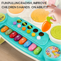 Zhorya Multi-functional Baby Playing Learning Toy Electronic Organ Piano Keyboard Suit Music Toys Musical Instruments
