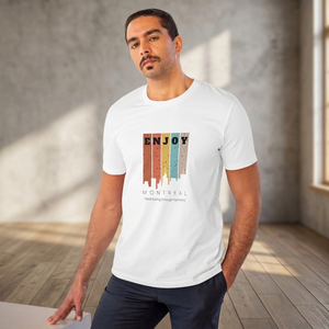 T-shirts imprimés en coton biologique 100% pour hommes, col rond, tricotés, de haute qualité, séchage rapide, anti-rides, écologiques, couleurs personnalisables - Product Image 2