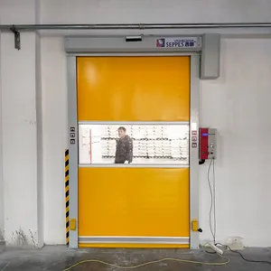 China SEPPES 13 Years Factory Security Rolling Shutter Fast Door Dust-proof Curtain Pvc High Speed Door Industrial Fast Door