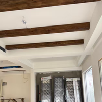 Poutres de plafond traditionnelles en PVC imitation bois, imperméables, en polyuréthane - Pré-primées, rustiques, pour décoration intérieure et extérieure de villa de style ferme 1