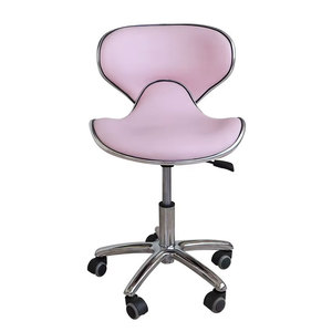 Silla de Barbero Hidráulica Giratoria con Altura Ajustable, Silla de Peluquería con Ruedas y Estructura Metálica para Salón de Belleza Comercial - Product Image 5