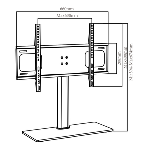 JUMING evrensel döner Tilt Vesa Tv braketi duvar sabitleme kaidesi Multy ayarlanabilir pozisyonlar uzun kullanım dayanıklı TV odası ekran standları - Product Image 2