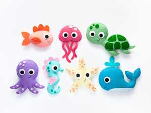 ชุดเย็บตุ๊กตาสัตว์ทะเลวาฬ งานฝีมือศิลปะผ้าสักหลาด DIY สร้างสรรค์ ชุดเย็บปักถักร้อยสำหรับเด็ก ต้อนรับปีใหม่ - Product Image 6