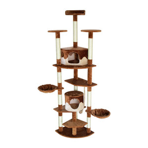 Hitam kayu solid <span class=keywords><strong>maine</strong></span> <span class=keywords><strong>coon</strong></span> kawaii besar hitam scraper kucing pohon xxl desain kecil - Product Image 3