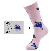 Chaussettes unisexes pour adultes, mignonnes, en jacquard, avec un design personnalisé, chaussettes fantaisie, chaussettes amusantes à motifs de dessins animés