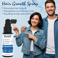 Traitement Capillaire Croissance Rapide Spray Anti-Chute Soin Cheveux Biotine Eau de Riz Noir Sérum Croissance Cheveux pour Hommes et Femmes 60ml