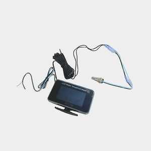 จอแสดงผล LCD วัดอุณหภูมิน้ำและแรงดันไฟฟ้า 12V 24V แบบสองจอ สำหรับรถยนต์ รุ่น By8126A - Product Image 4
