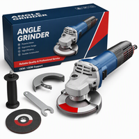 Meuleuse d'angle industrielle électrique de 1100 W, 100 mm, 4 pouces, haute puissance, pour le meulage et la découpe des métaux