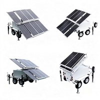 Tour d'éclairage solaire mobile sur mesure en silicium monocristallin, 6*150W LED, mât haut (7m-12m), OEM, vente en gros