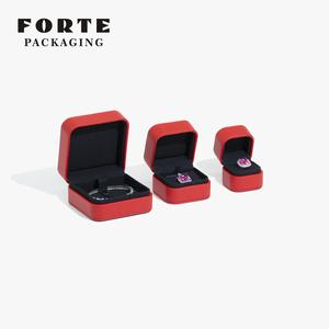 Forté Luxury Customizable Logo Ring Jewelry <b>Gift</b> Set Luxury Packaging <b>Boxes</b> for Rings - Product Image 4