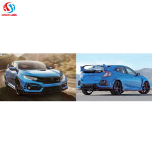 Kit de Carrocería Completo Estilo <span class=keywords><strong>R</strong></span> Honghang Manufacture con Labio de Parachoques, Faldó<span class=keywords><strong>n</strong></span> Lateral y Aleró<span class=keywords><strong>n</strong></span> Trasero para Honda Civic FD2, Accesorios de Kit de Carrocería 2015+ - Product Image 6