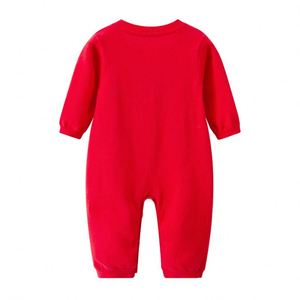 Romper de Algodón Tejido para Bebé Recién Nacido, Diseño Jacquard Personalizado de Fábrica, Estilo Boutique Otoñal - Product Image 1