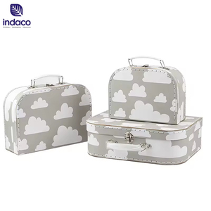 Cajas de Cartón Populares, Maleta de Papel Cuadrada, las Mejores Cajas de Regalo, Maleta de Embalaje con Asa - Product Image 1