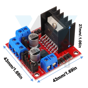 Electronic components L298N Motor DC Dual H-Bridge Motor Driver Controller Board Module Stepper for <strong>Arduino</strong> Intelligent - Product Image 1