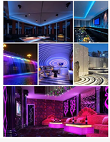 Bande LED multicolores WS2811 adressable 12V 24V 5050 RGB, lumières à pixels, contrôle par application à distance, bande LED RGB programmable