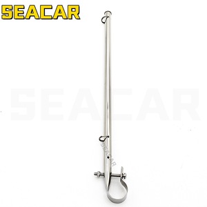 Mástil de Bandera para Barco de Acero Inoxidable Seacar de 15 Pulgadas (390 mm) con Montaje en Riel, Accesorio Marino para Mejora de Yates - Product Image 1
