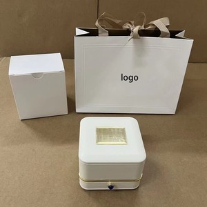 Boîte à bijoux de luxe de marque avec logo, coffret cadeau de luxe pour bijoux avec sac, carte et certificat pour bague, bracelet, pendentif, collier - Product Image 2