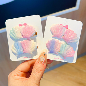 Nuova Molletta per Capelli da Bambina Stile Coreano, Design Magico con Stelle e Fiori, Leggera, Fatta a Mano in Tessuto, 5cm, Alta Qualità - Product Image 3