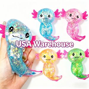 ของเล่นบีบแก้เครียดรูปซาลาแมนเดอร์ ยี่ห้อ USA Warehouse Axolotl ทำจากยางนิ่ม บีบแล้วคืนตัวช้า บรรเทาความวิตกกังวล  แบบสุ่มลาย - Product Image 3