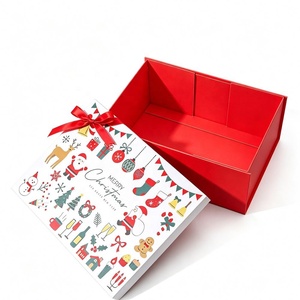 Caja de Regalo Navideña Personalizada, Empaque Premium con Tapa Plegable, Diseño Creativo y Lujoso, Reciclable y Resistente - Product Image 1