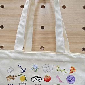 Sac fourre-tout en toile illustré personnalisé de haute qualité, cadeaux de bienvenue, sac d'épicerie, sac de mariage personnalisé - Product Image 3