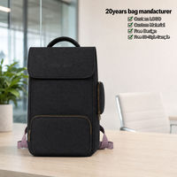 Sac à dos pour ordinateur portable de voyage d'affaires, imperméable, en polyester, souple, 36-59 L, unisexe, avec fermeture éclair, sac à dos pour ordinateur portable