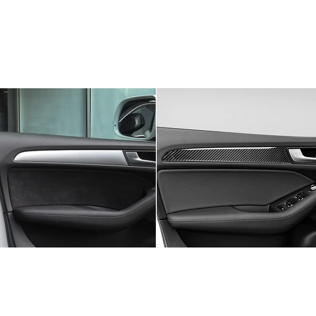 Real Carbon Fiber Door Panel Car Accessories 2022 Interior Decorative For Ad Model Q5 8r Sq5